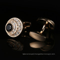 Angel Eyes Crystal Rhinestone French Cufflinks Rose Gold Plated Shiny Diamonds Shirts Cufflinks